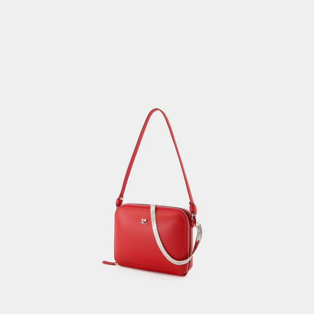 Courrèges Rode Leren Cloud Chained Tas Red Dames