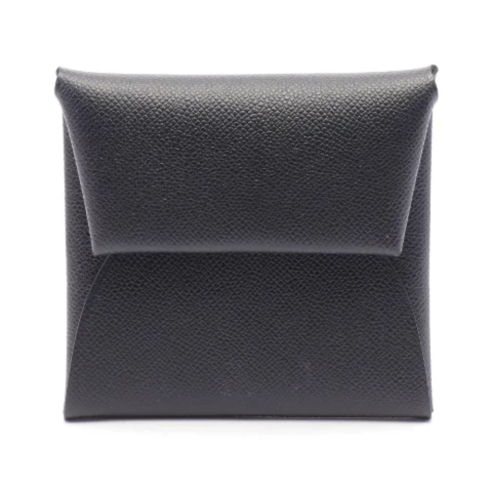 Hermès Vintage Pre-owned Leather wallets Black Dames