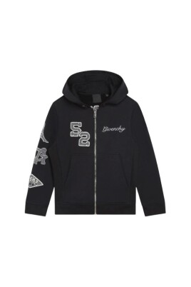 black-hooded-cardigan-with-logo-print