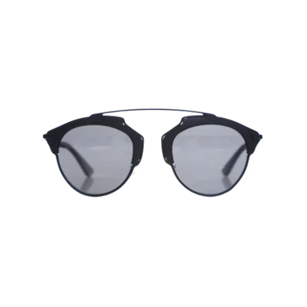 Dior Vintage Pre-owned Plastic sunglasses Black Dames