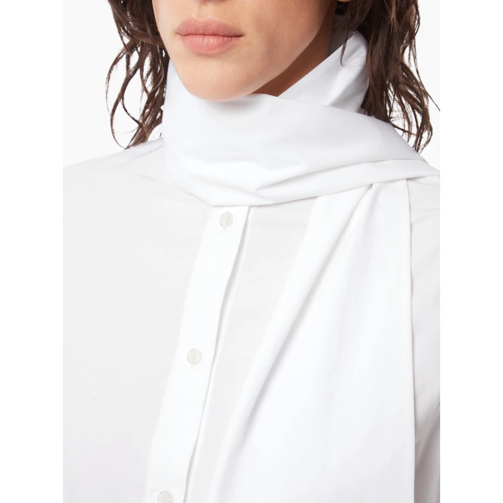 Nina Ricci Witte Strikshirt Elegante Stijl White Dames