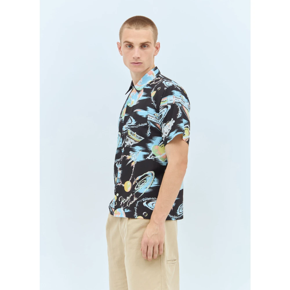 Human Made Ruimteprint Aloha Shirt Multicolor Heren