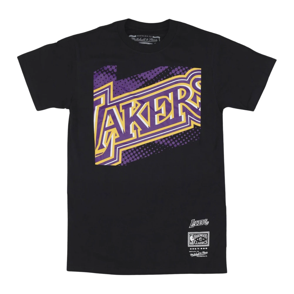 Mitchell & Ness NBA Big Face Tee Loslak Zwart Black Heren