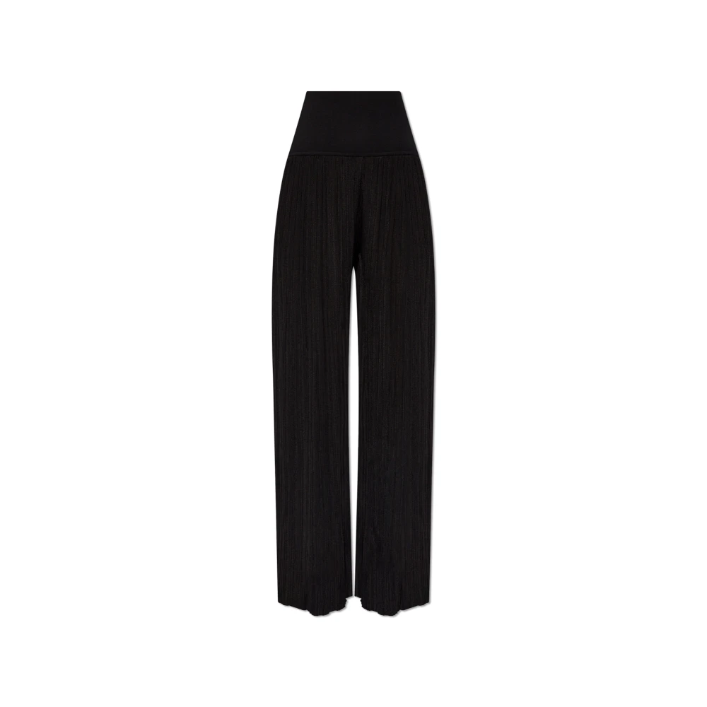 Alaïa Gestreepte broek Black Dames