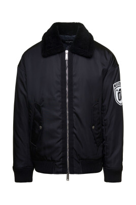 bomber-noir-avec-patch-logo