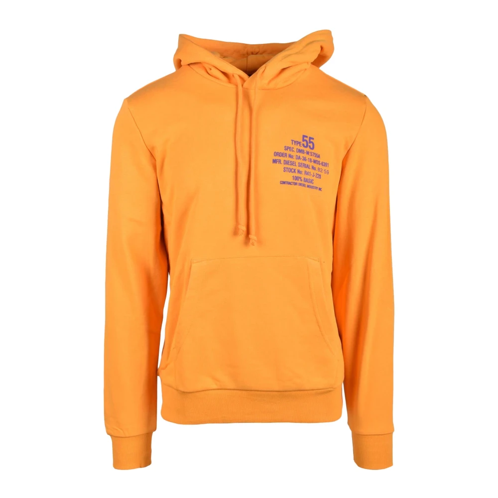 Diesel Katoenmix Stijlvolle Gebreide Top Yellow Heren