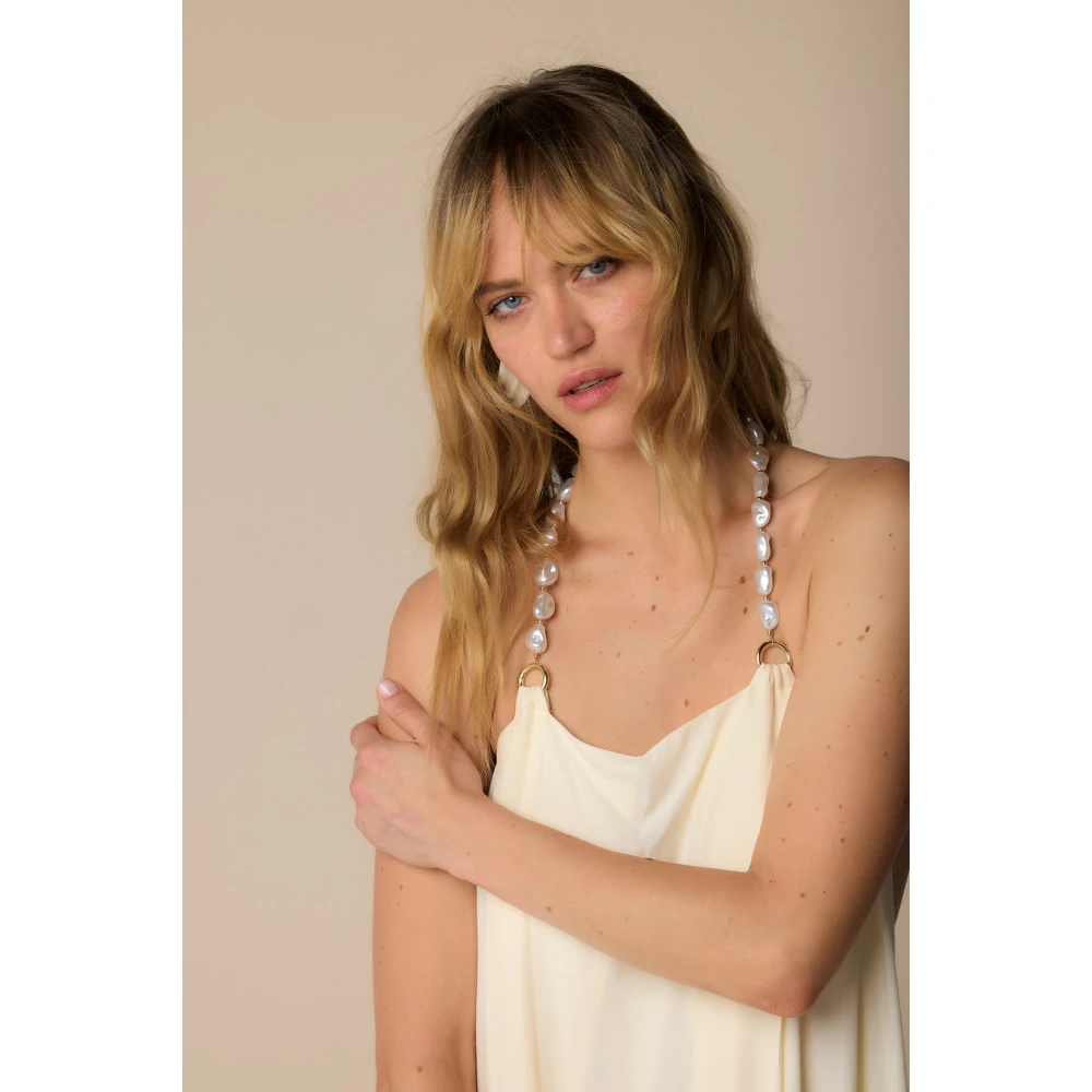Kocca Elegante Avondjurken Collectie Beige Dames