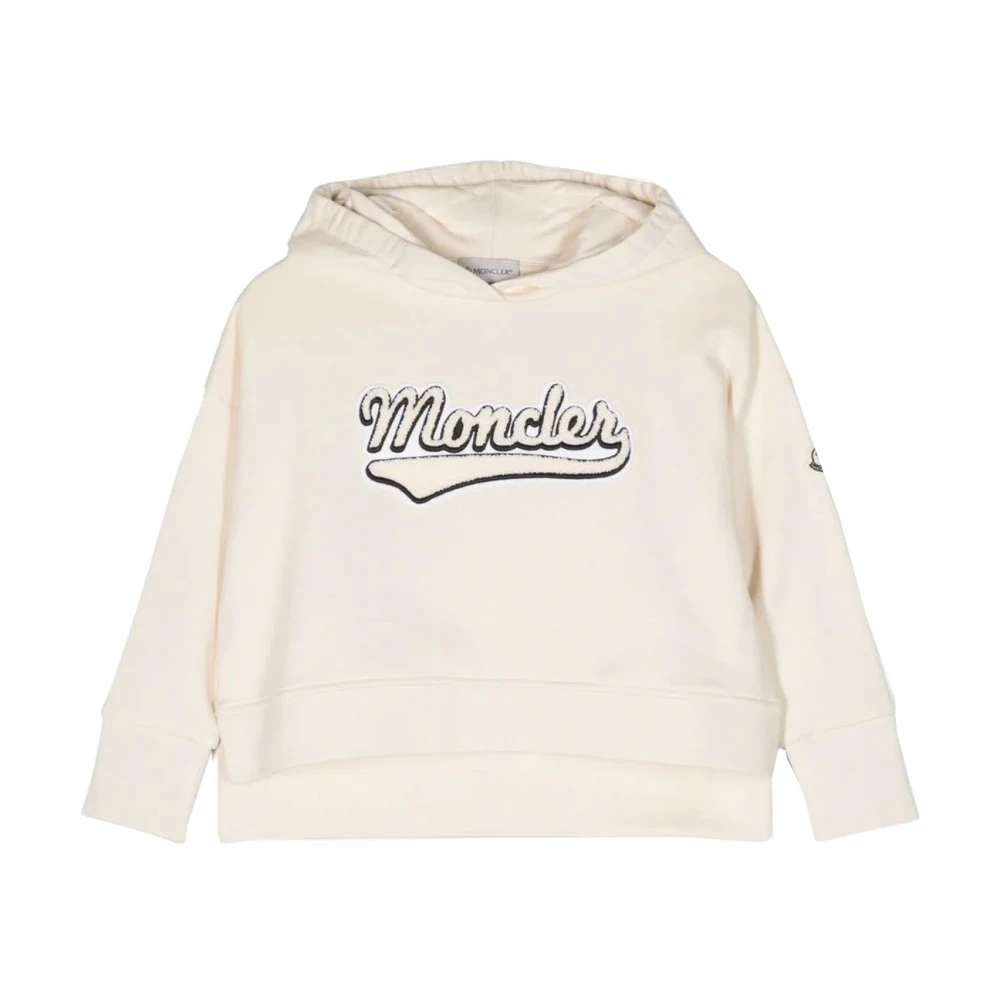 Moncler Barn Hoodie Sweatshirt Beige, Flicka