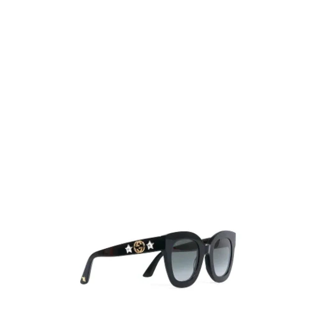 Gucci Vintage Pre-owned Plastic sunglasses Black Dames