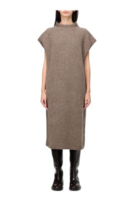 elegant-brown-midi-dress