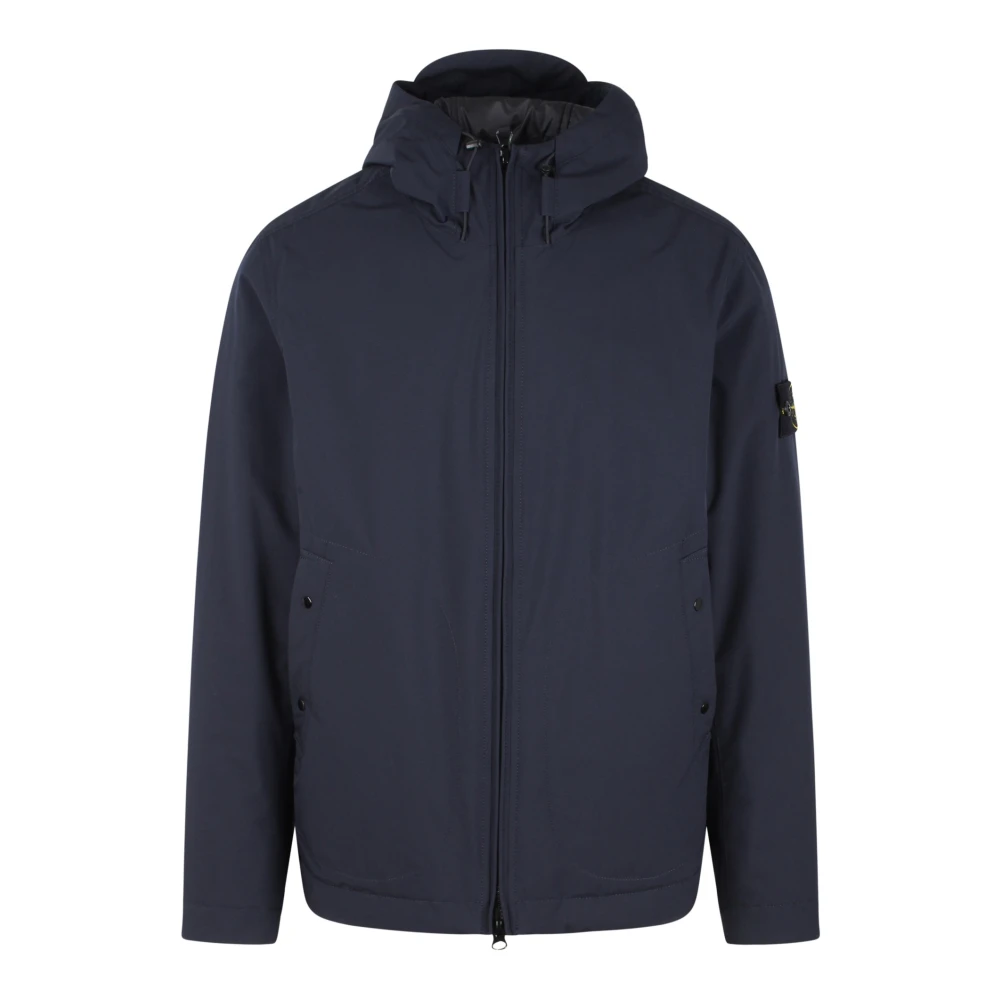 Stone Island Waterdichte capuchon blousonjas Blue Heren