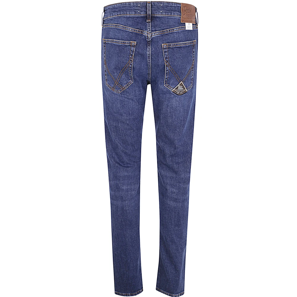 Roy Roger's Denim Elastische Jeans voor Mannen Blue Heren