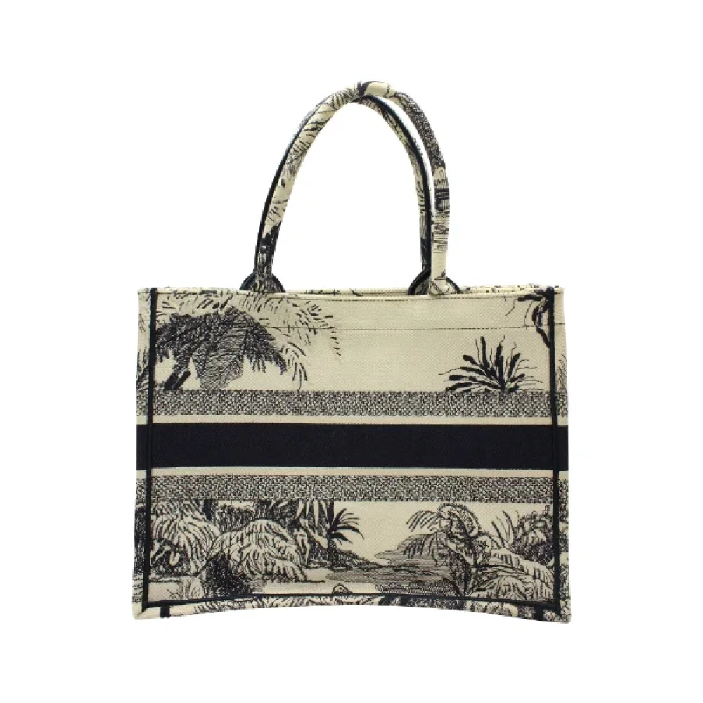Dior Vintage Pre-owned Canvas totes White Dames