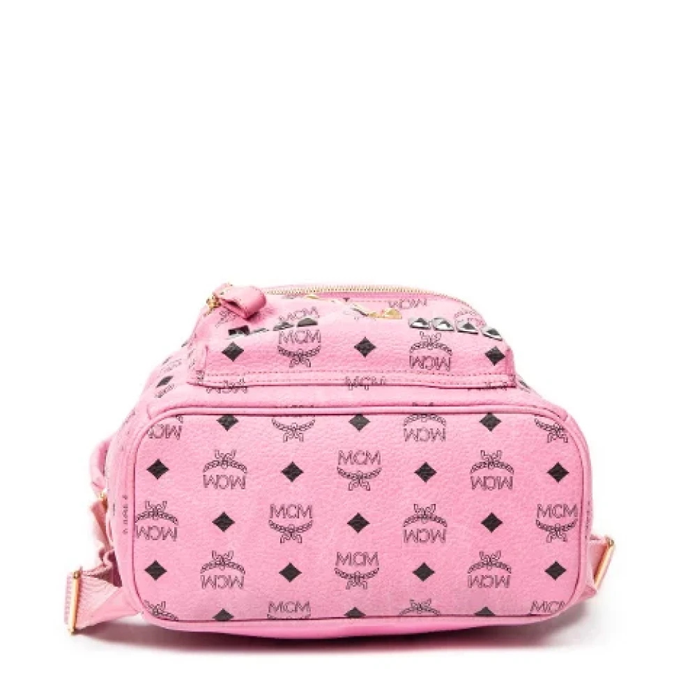 MCM Pre-owned Canvas backpacks Pink Dames