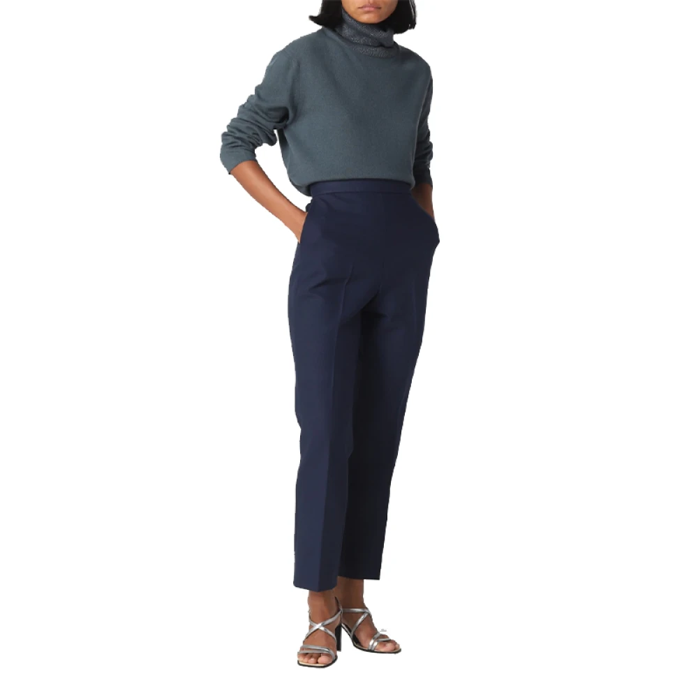 Fabiana Filippi Pad223F669D562 Stijlvolle Broek Blue Dames