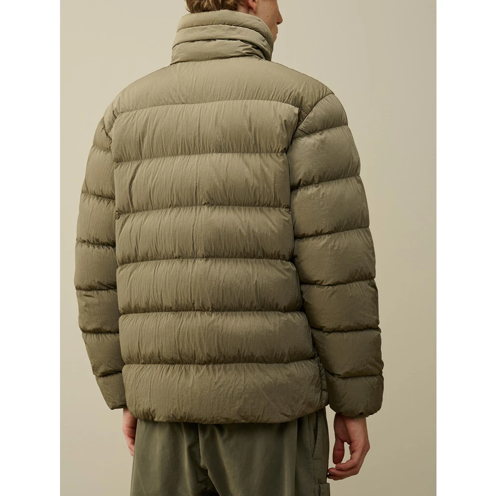 C.P. Company Hooded jas met Lensmouw Green Heren