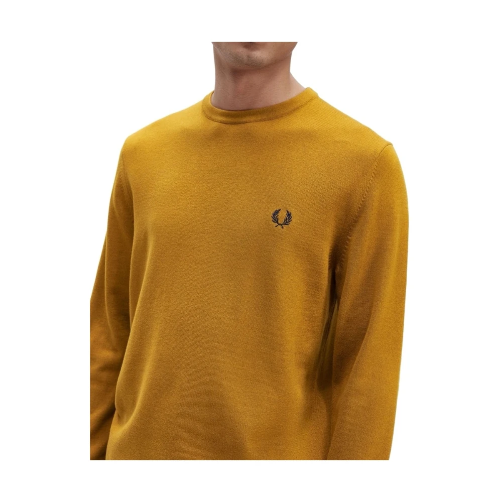 Fred Perry Klassieke Crew Neck Jumper Brown Heren