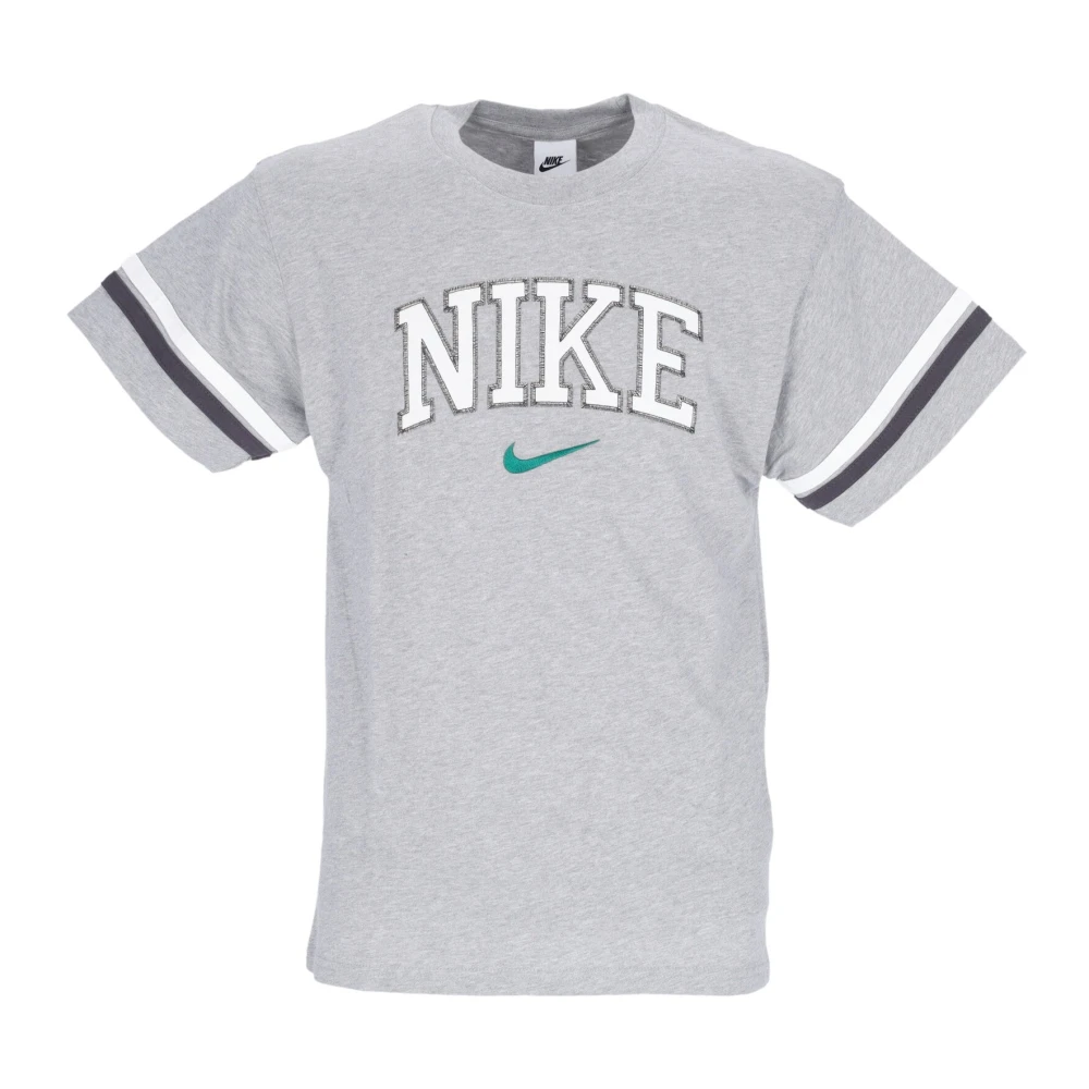 Nike Retro Tee Donkergrijs Melange T-Shirt Gray Heren