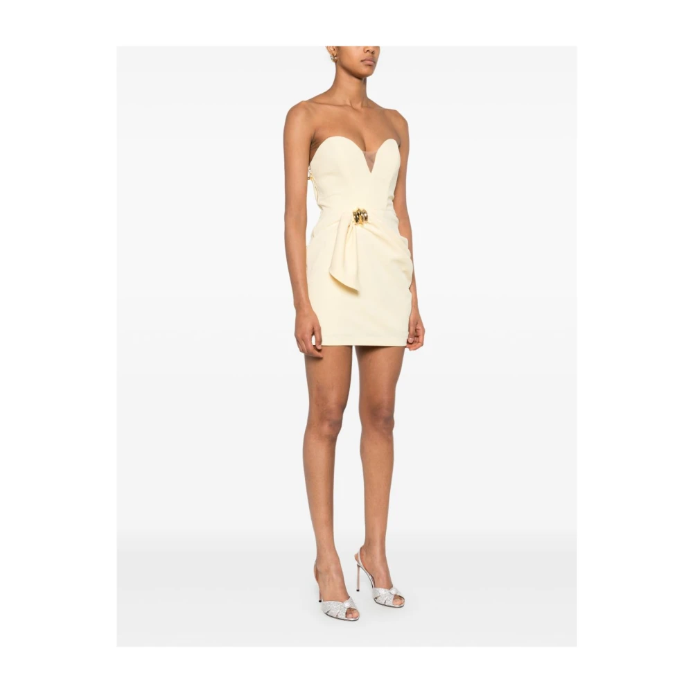 Elisabetta Franchi Gele Jurk voor Vrouwen Beige Dames