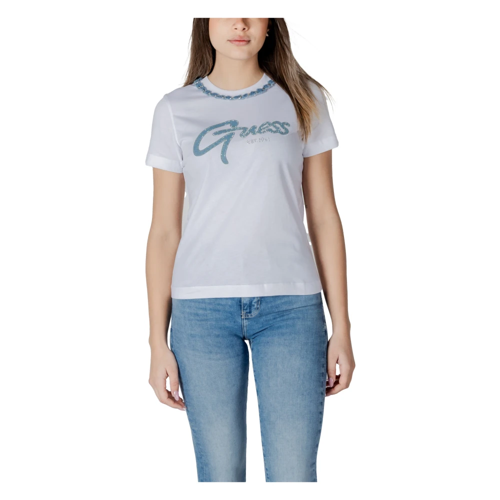 Guess - Tops > T-Shirts - White - Guess - Modalova