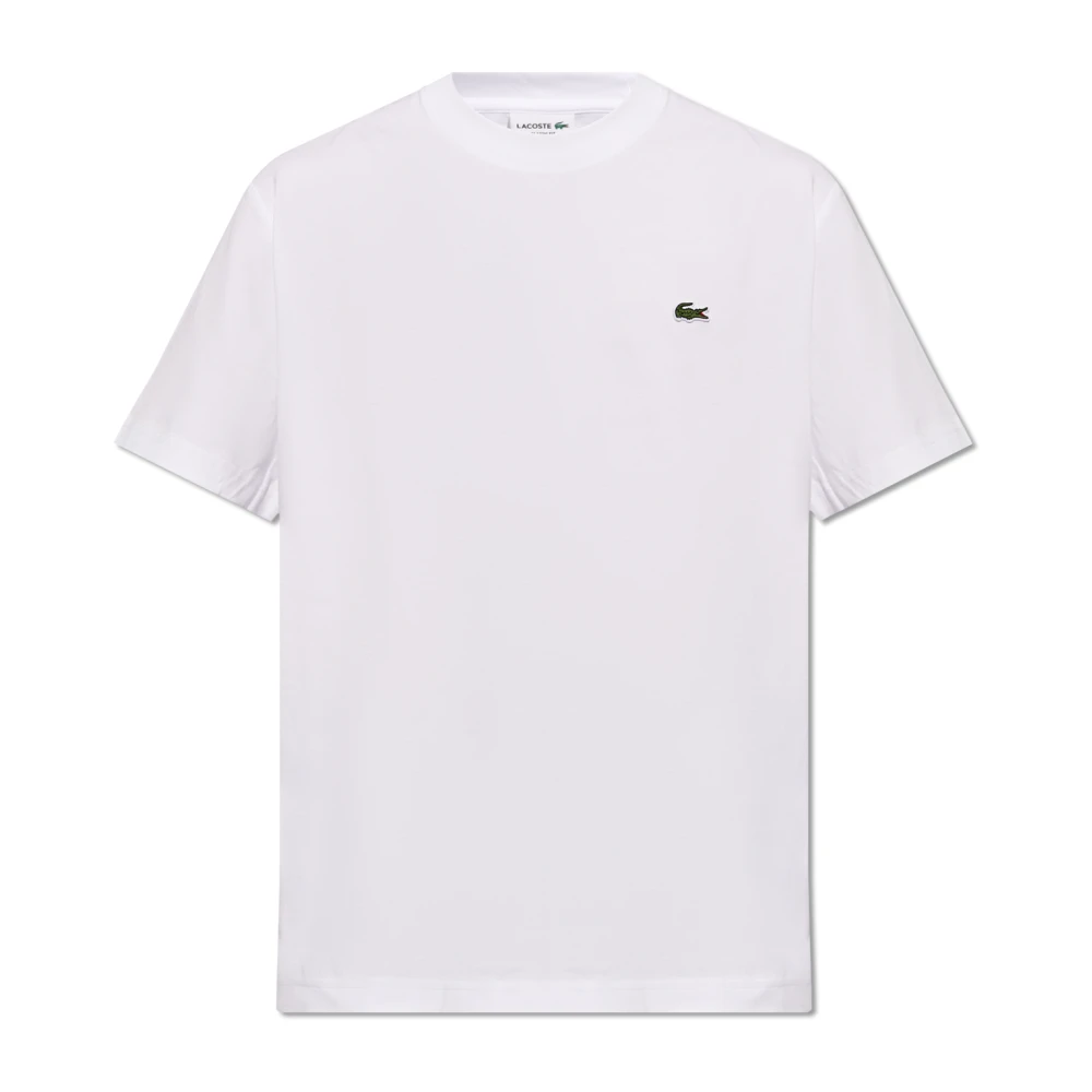 Lacoste Men's White T-Shirts, Xl, Cotton T-Shirt