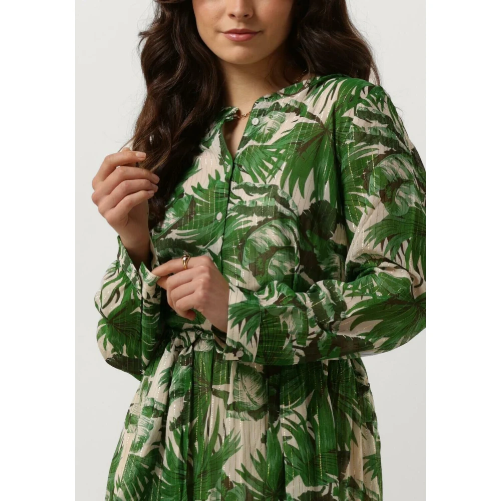 Lollys Laundry Groene Maxi Jurk voor Elegante Gelegenheden Multicolor Dames