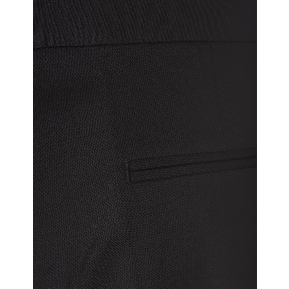 ETRO Zwarte Cropped Cigarette Broek Black Dames