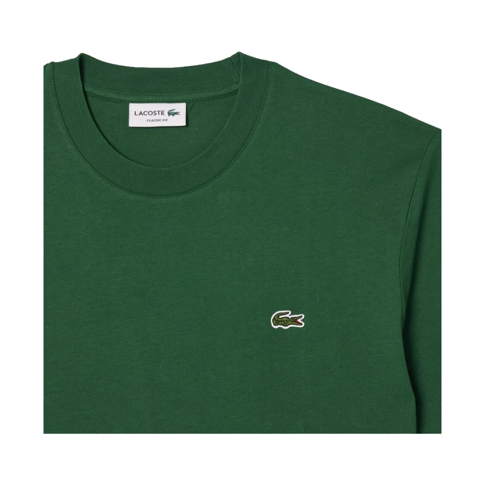 Lacoste Klassieke Katoenen Gebreide Tee Groen Green Heren