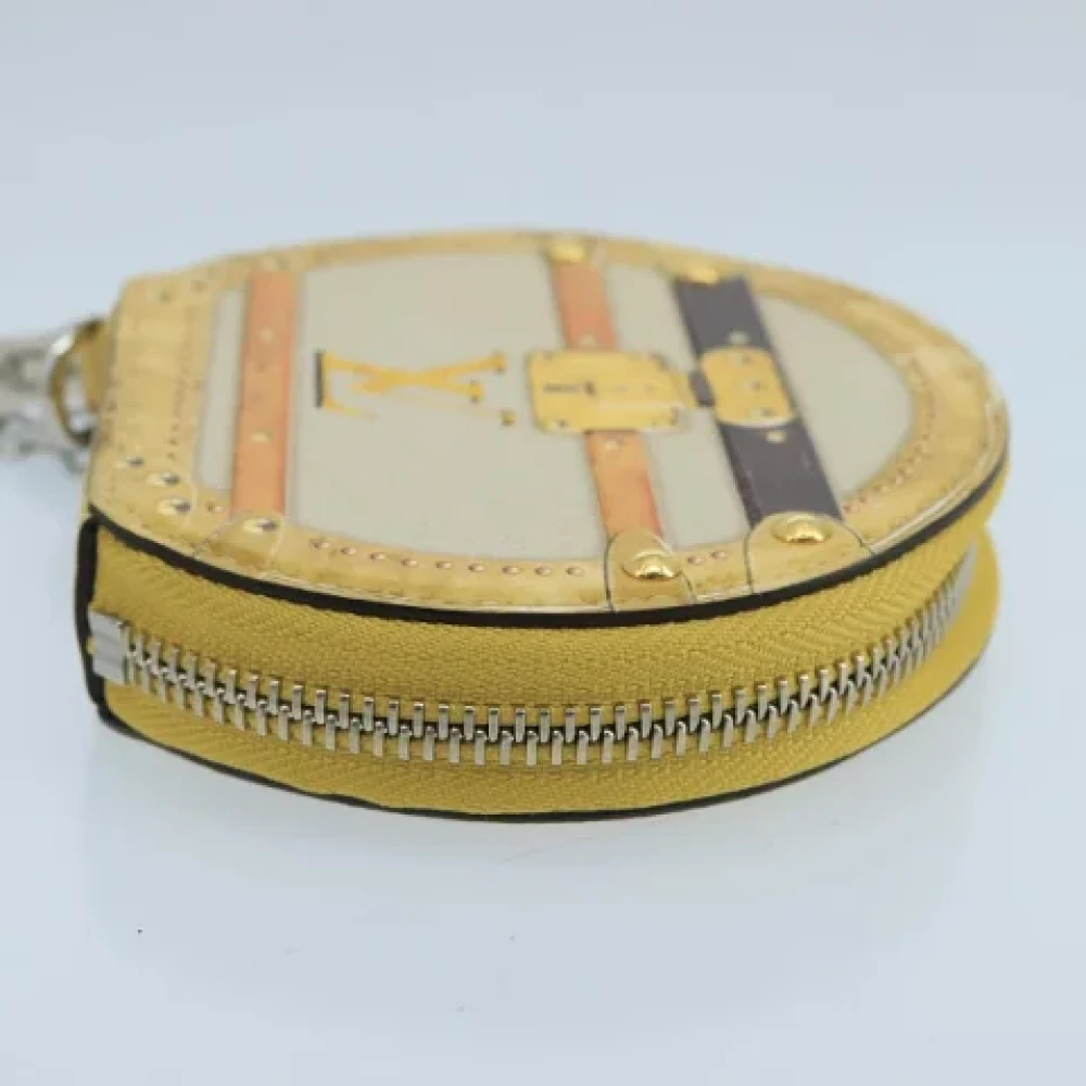 Louis Vuitton Vintage Pre-owned Leather wallets Yellow Dames