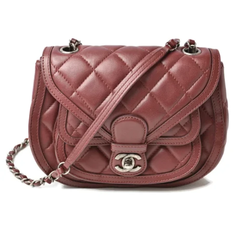 Chanel Vintage Pre-owned Leather chanel-bags Brown Dames