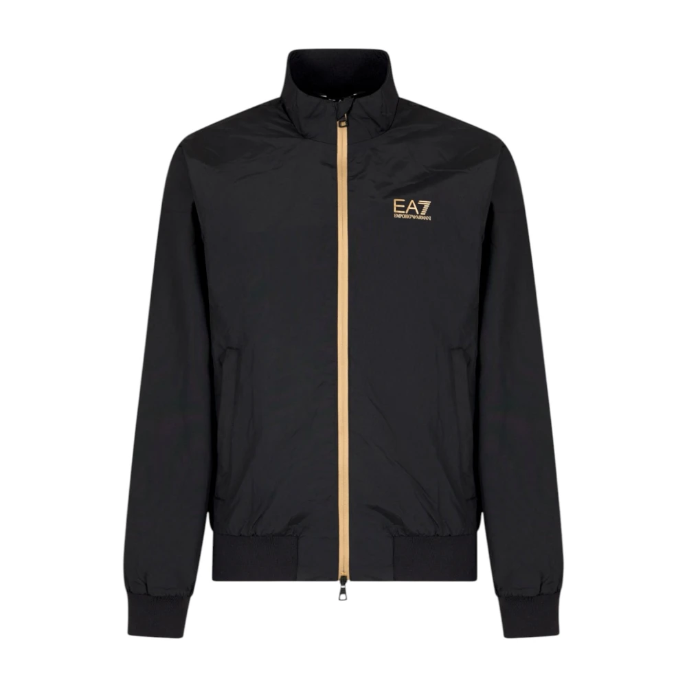 Emporio Armani EA7, Kurtki , Mężczyzna, Czarny, XL, Miejska kurtka bomberka z zamkiem błyskawicznym Urban Bomber Jacket