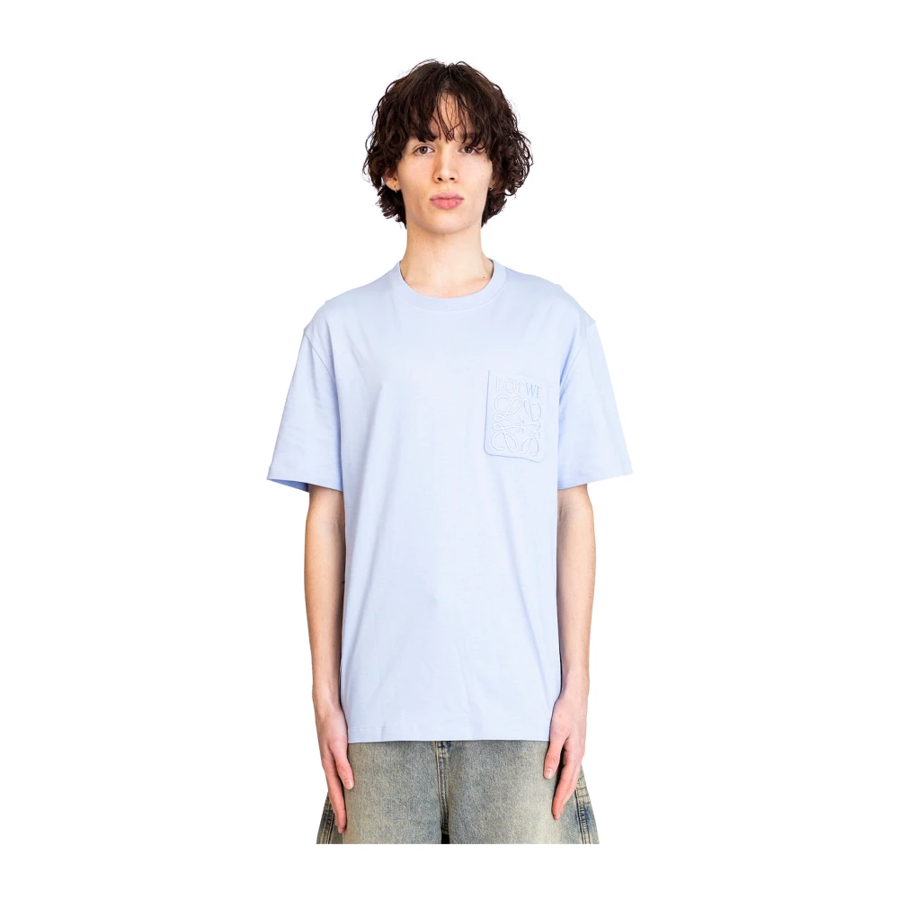 Loewe Lichtblauw loszittend T-shirt Blue Heren