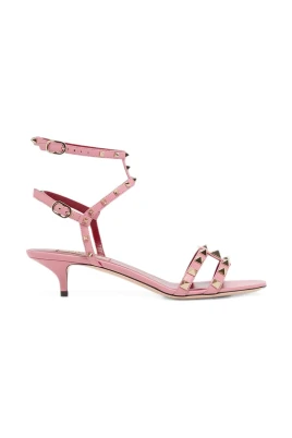 Rockstud Kitten Heel Sandaler