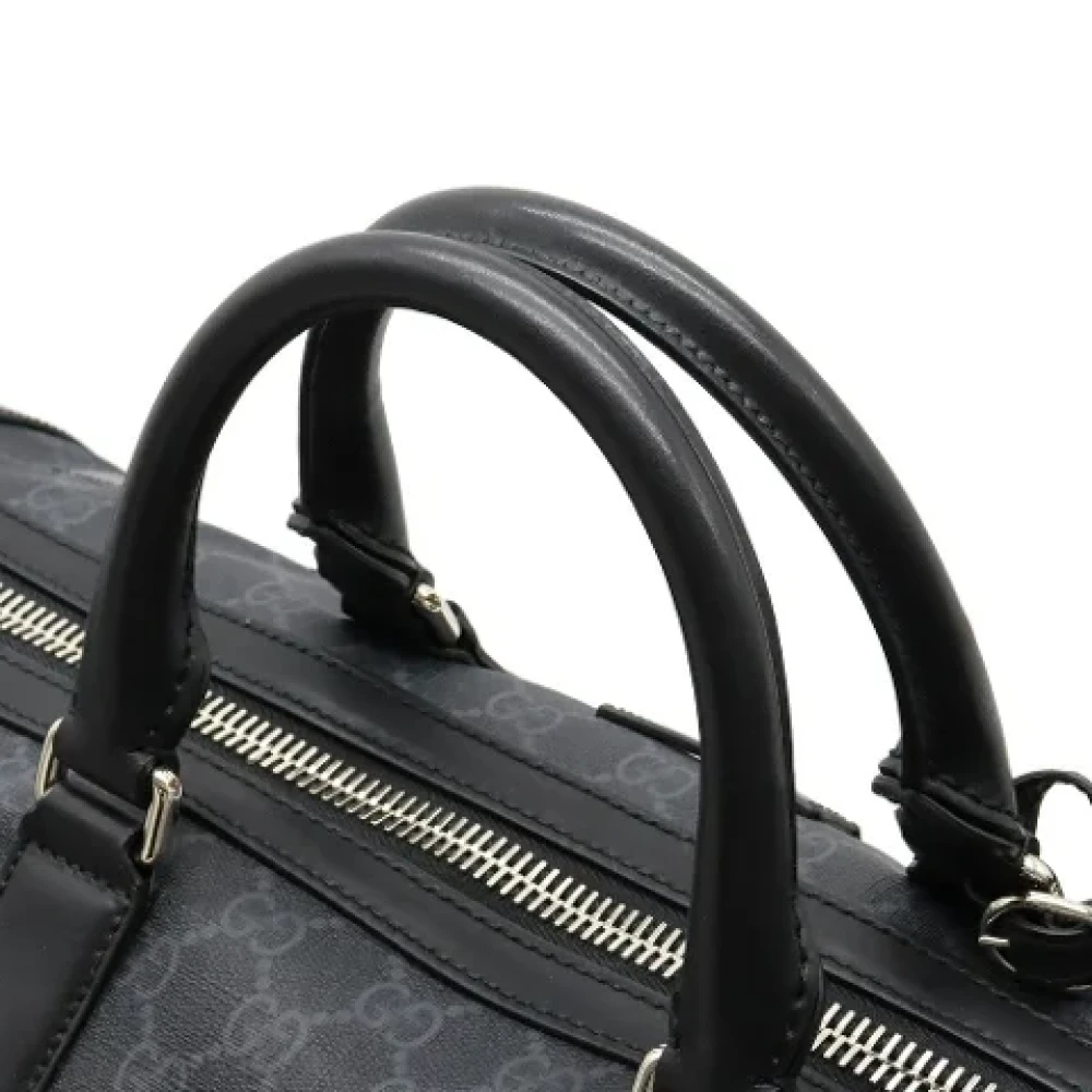 Gucci Vintage Pre-owned Leather travel-bags Black Dames