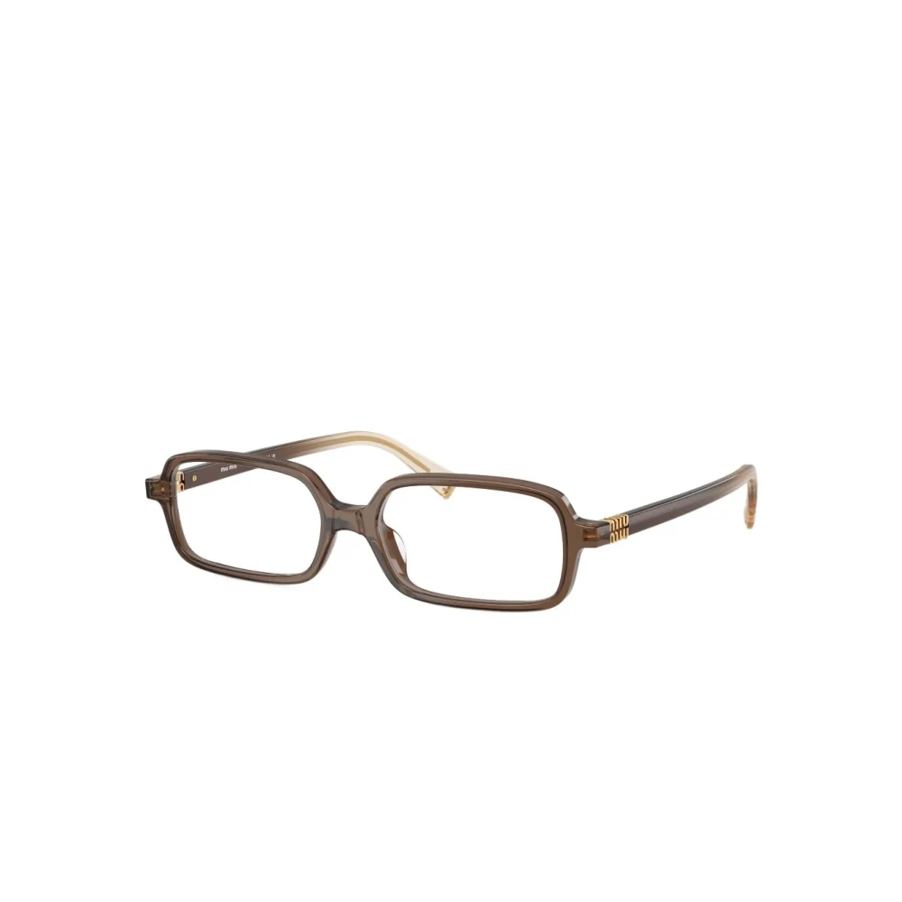 Miu Miu Women's Brown Glasses, 53 Mm, Rectangle Eyeglasses