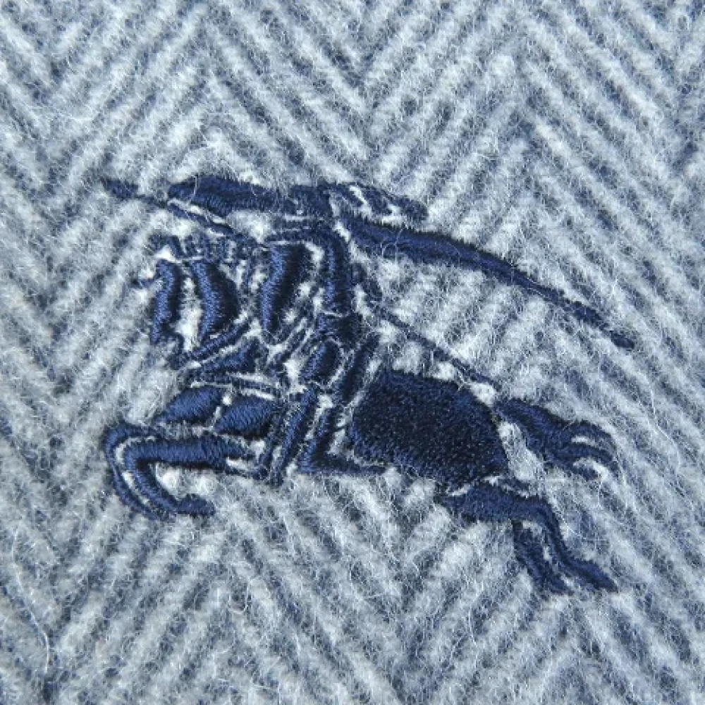 Burberry Vintage Pre-owned Wool scarves Gray Dames