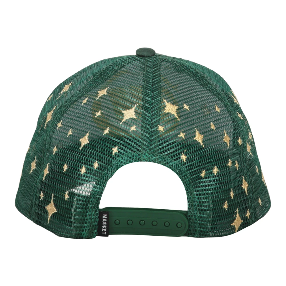 Market Geborduurde Baseballpet met Netrug Green Heren