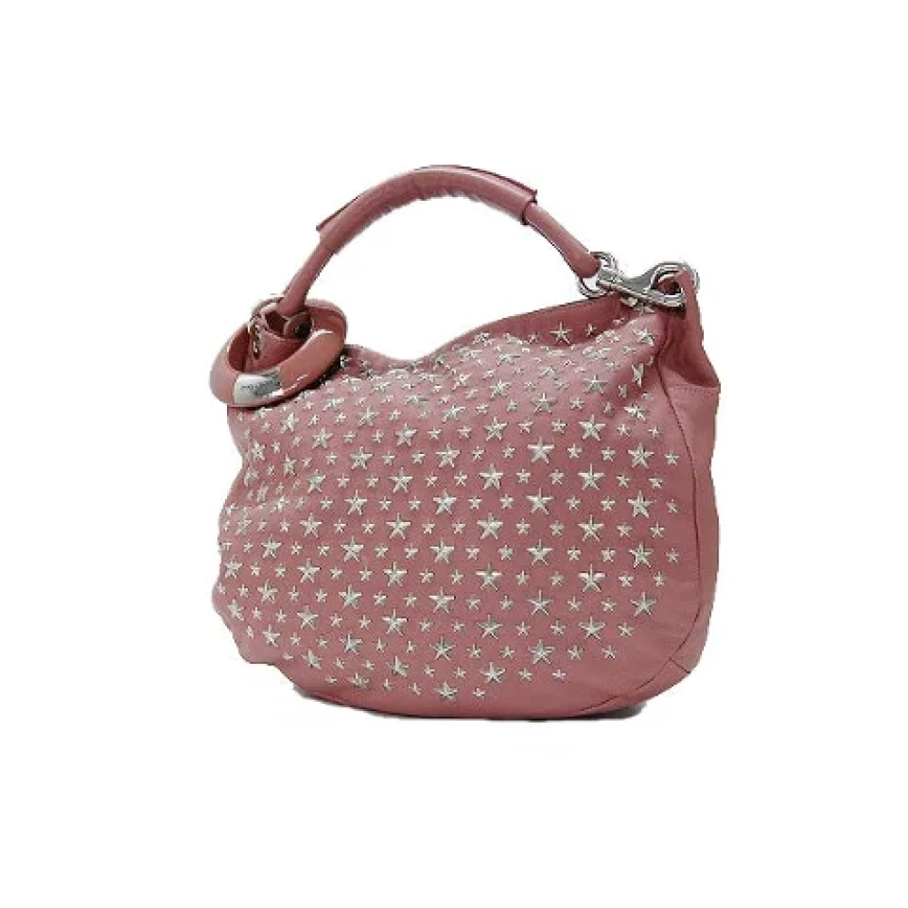 Jimmy Choo Pre-owned Leather shoulder-bags Pink Dames