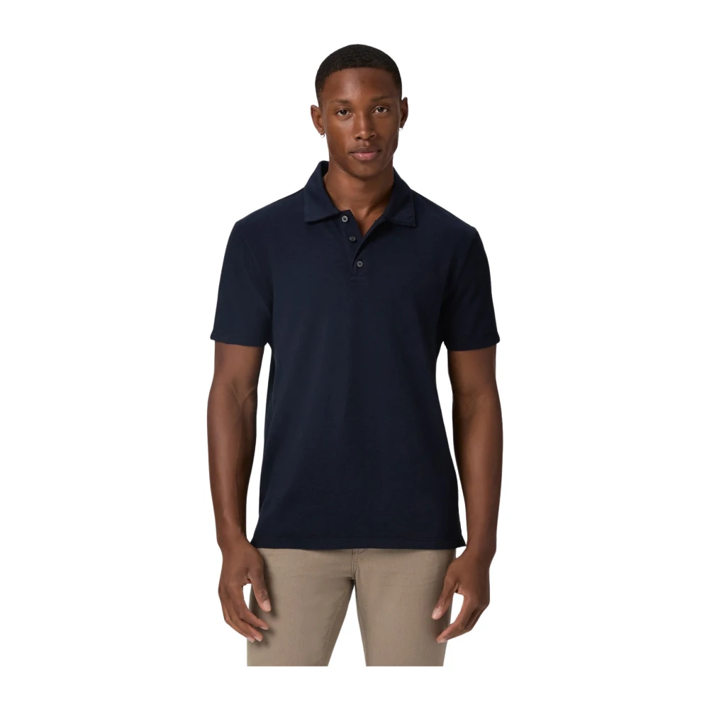Paige Men's Blue Demille Polo - Polo Shirts - S - Tops
