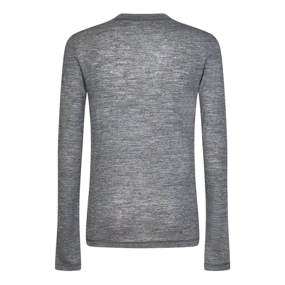 Jil Sander Grijze T-shirt van zuivere wol Gray Heren