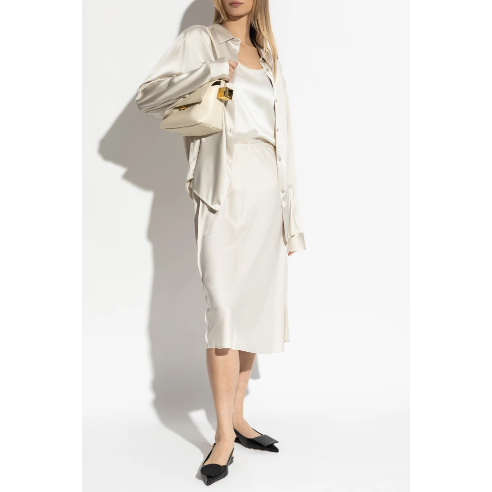 Lisa Yang Zijden rok Gray Dames