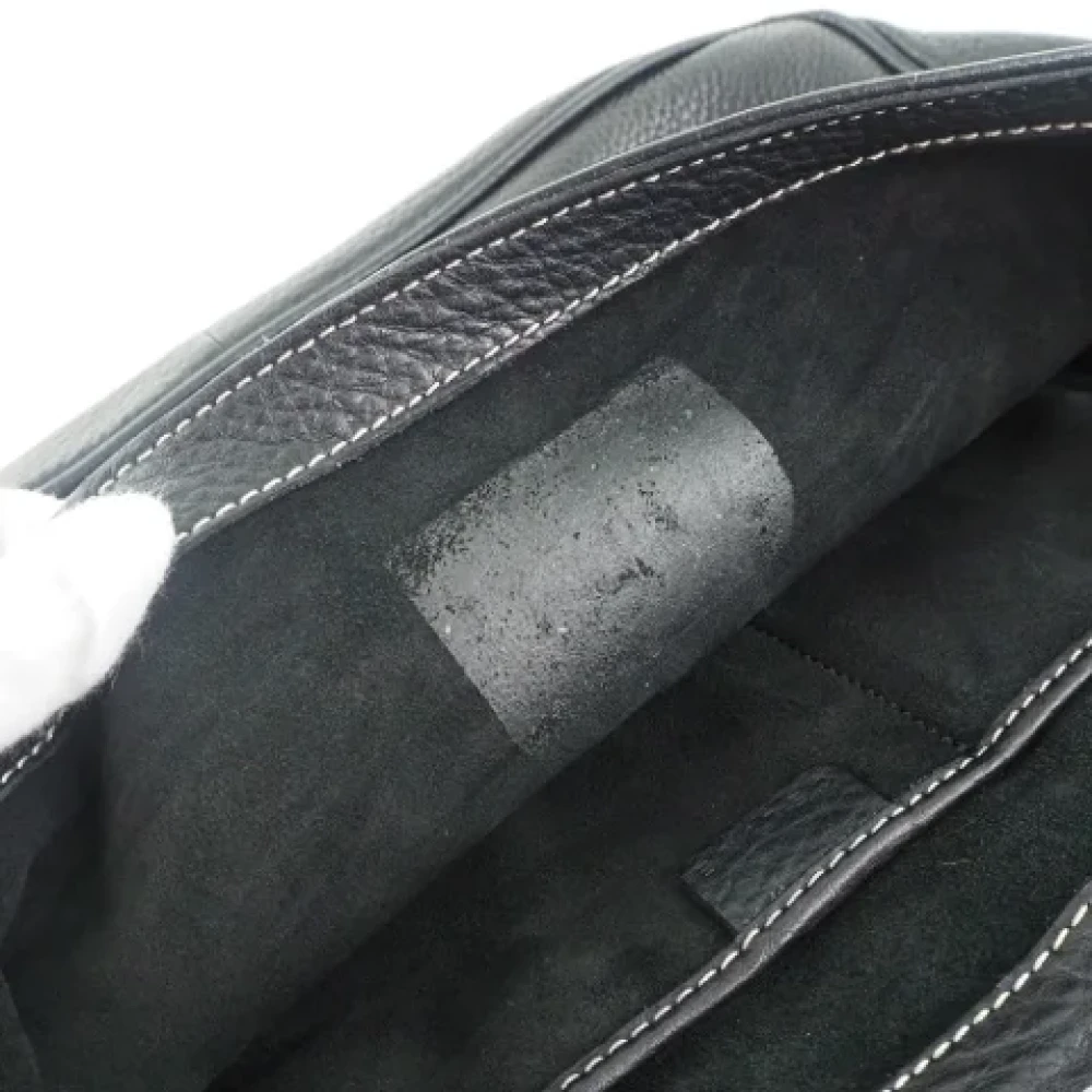 Celine Vintage Pre-owned Leather shoulder-bags Black Dames