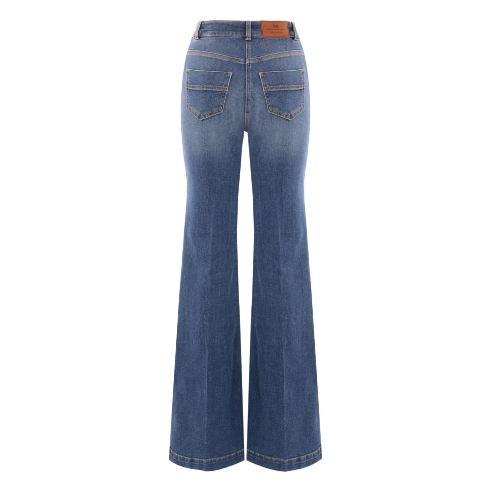 Elisabetta Franchi Blauwe Vintage Jeans voor Mannen Blue Dames