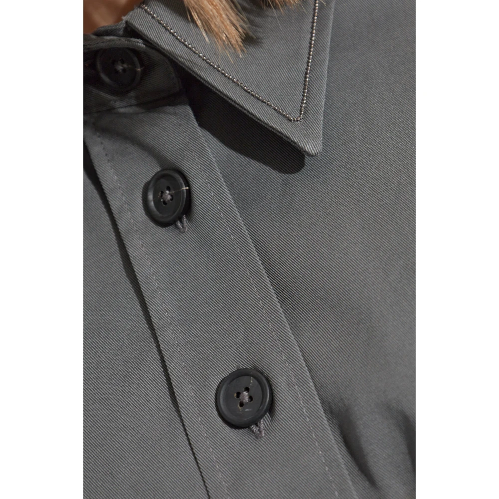 Fabiana Filippi Katoenen shirt Gray Dames