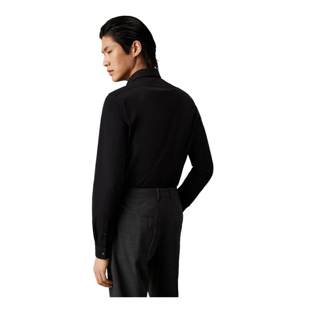 Calvin Klein Lange mouwen overhemd Black Heren