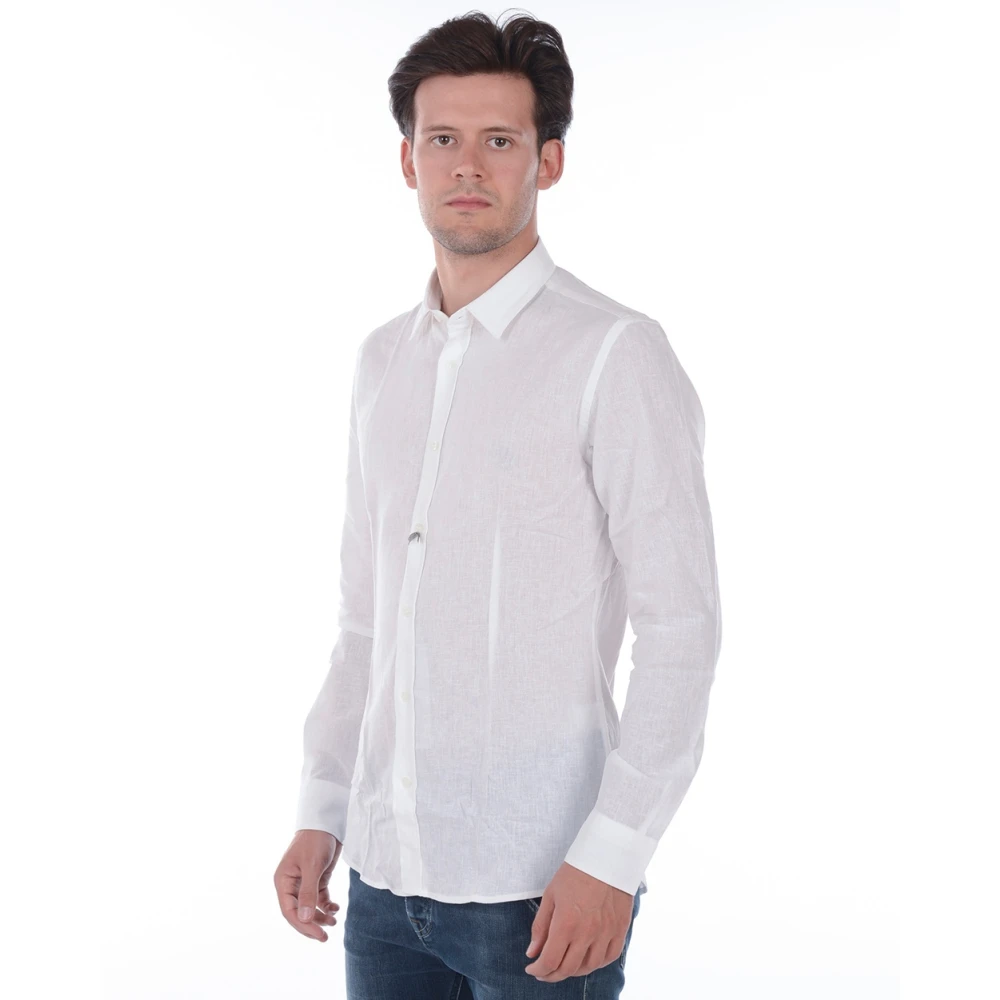 Daniele Alessandrini Basisoverhemd White Heren