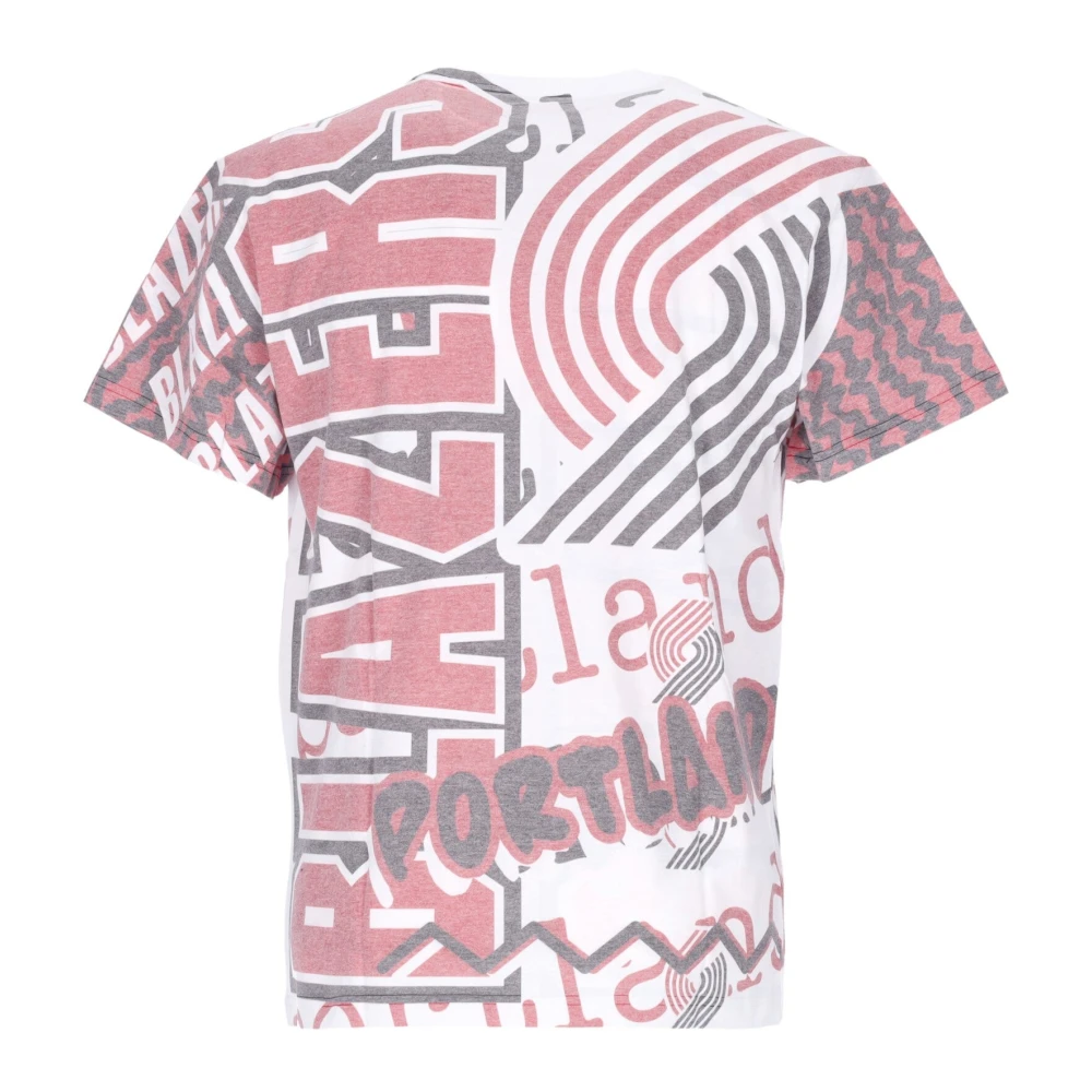 Mitchell & Ness NBA Jumbotron 2.0 Tee Blazers Viering Multicolor Heren