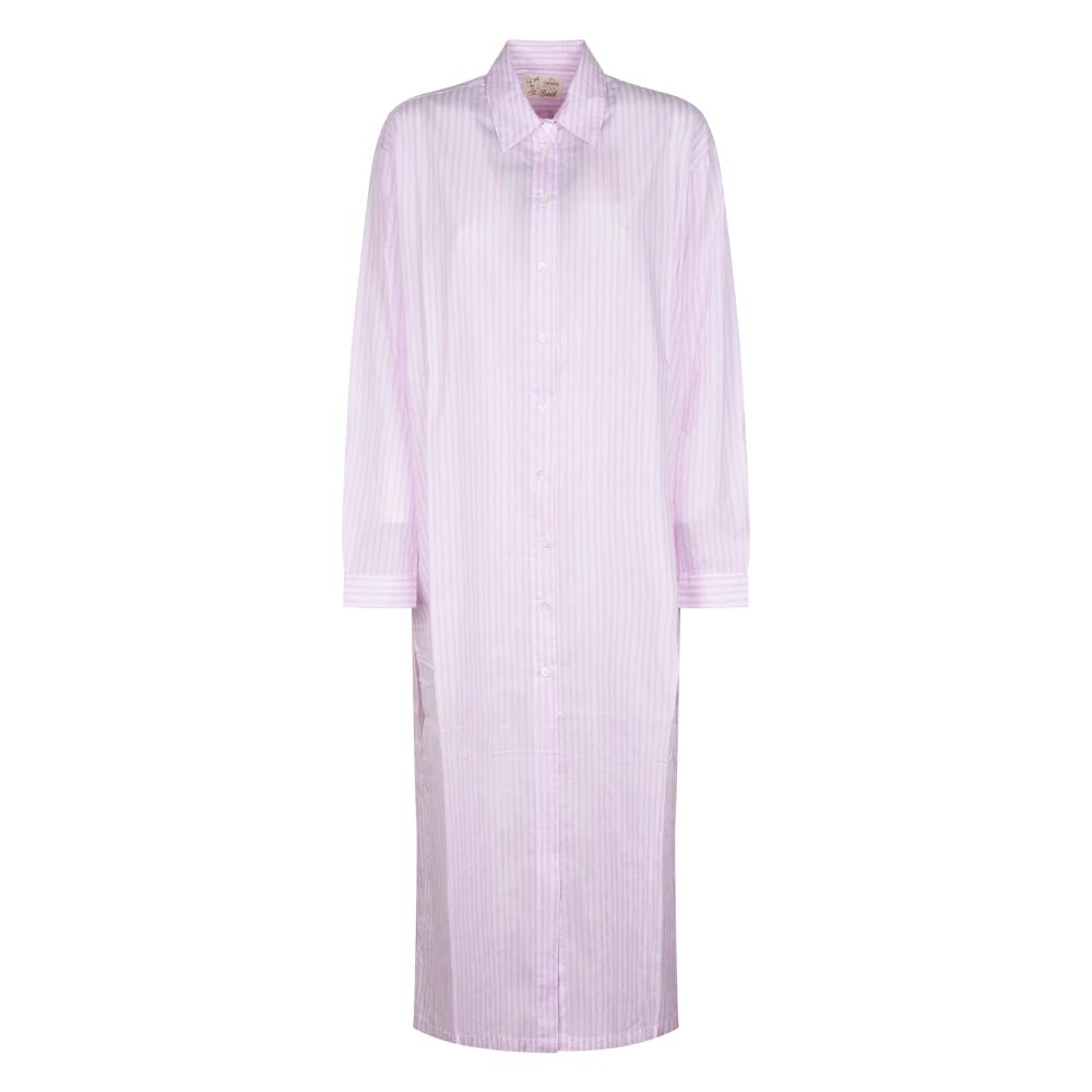 Mc2 Saint Barth Pink Shirt Dresses, Female, Xs, Adeline Dress