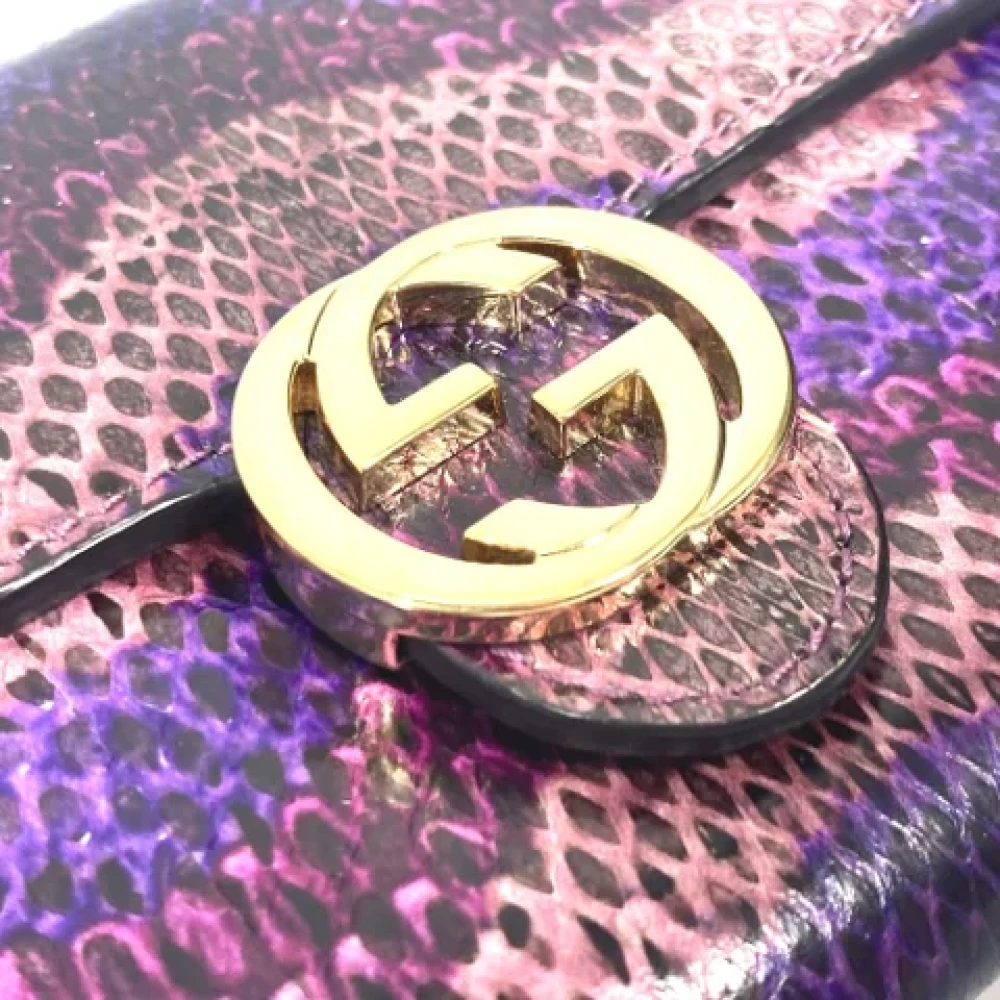 Gucci Vintage Pre-owned Fabric wallets Purple Dames