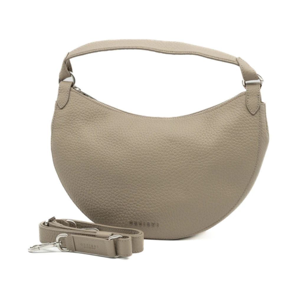 Orciani Mjuk Conchiglie Väska Aw24 Beige, Dam